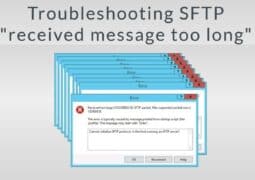 Troubleshooting SFTP received message too long