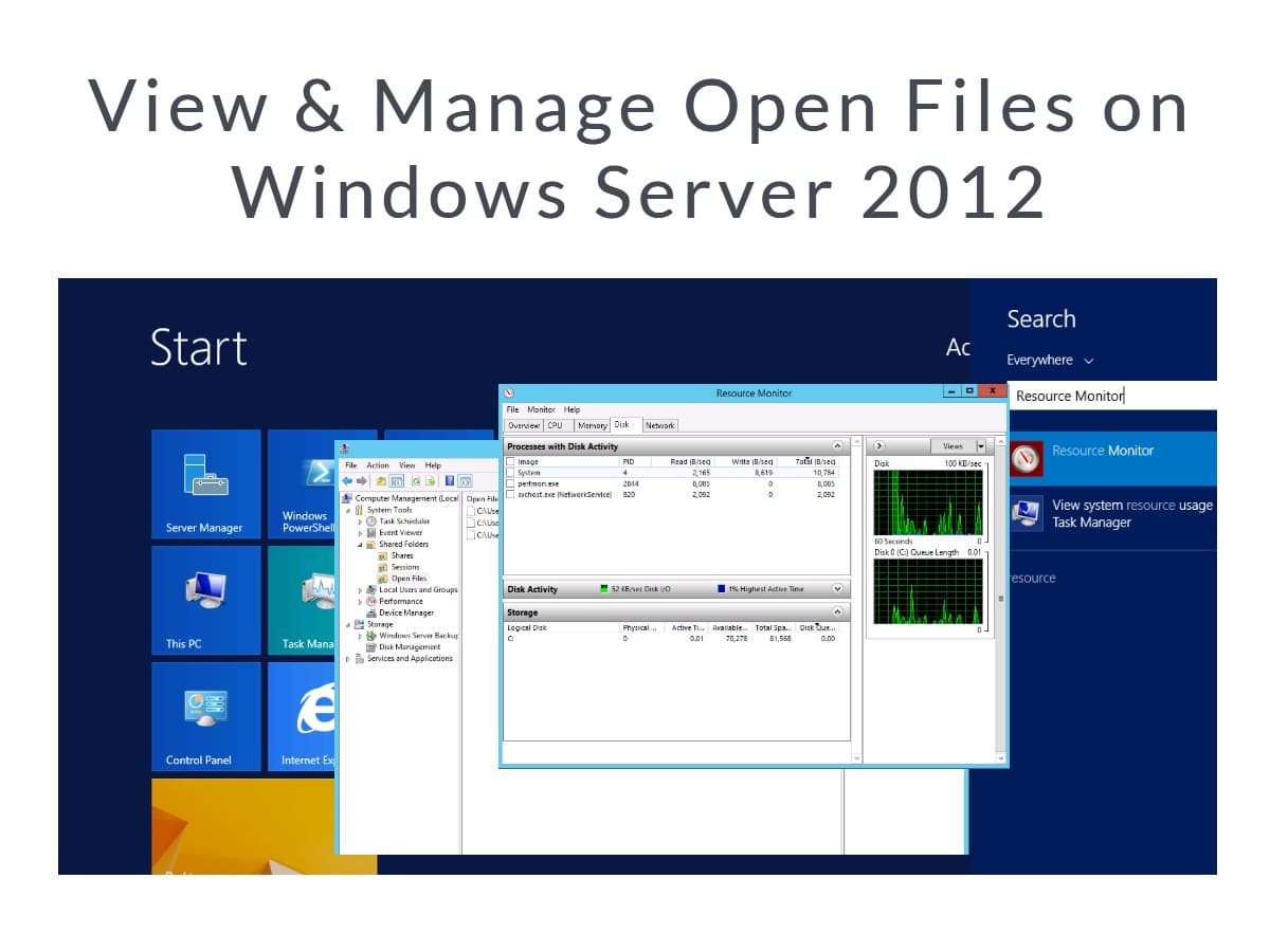 View &amp; Manage Open Files on Windows Server 2012 - Step-by-step Guide