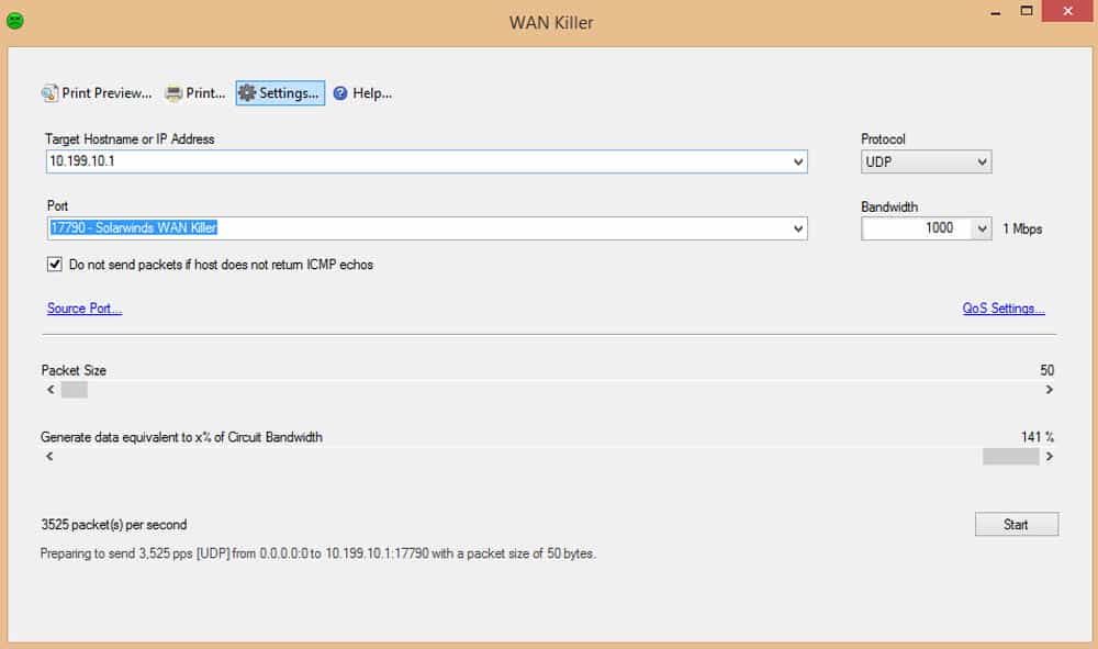 WAN Killer Network Traffic Generator