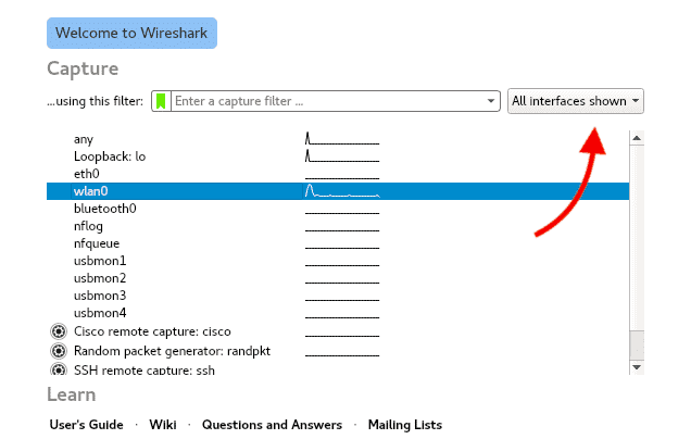 Welcome to Wireshark
