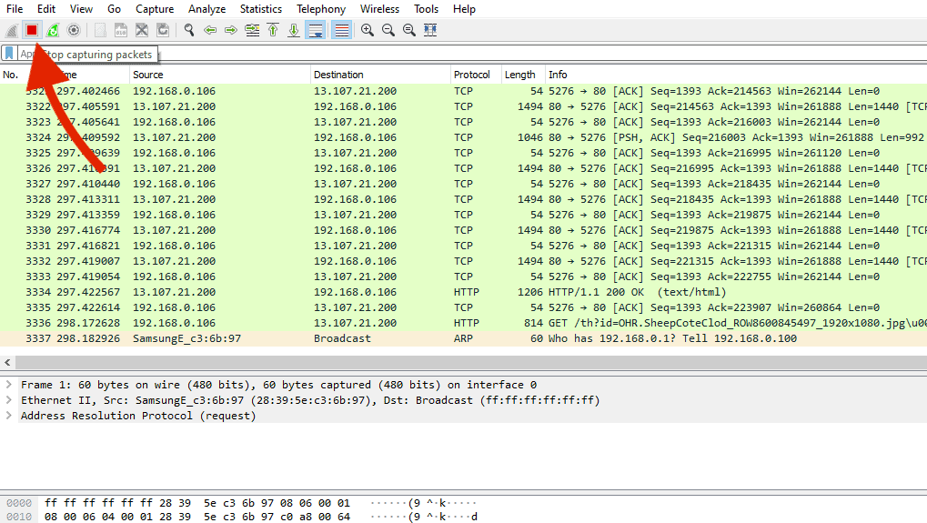 Wireshark Packet Capture