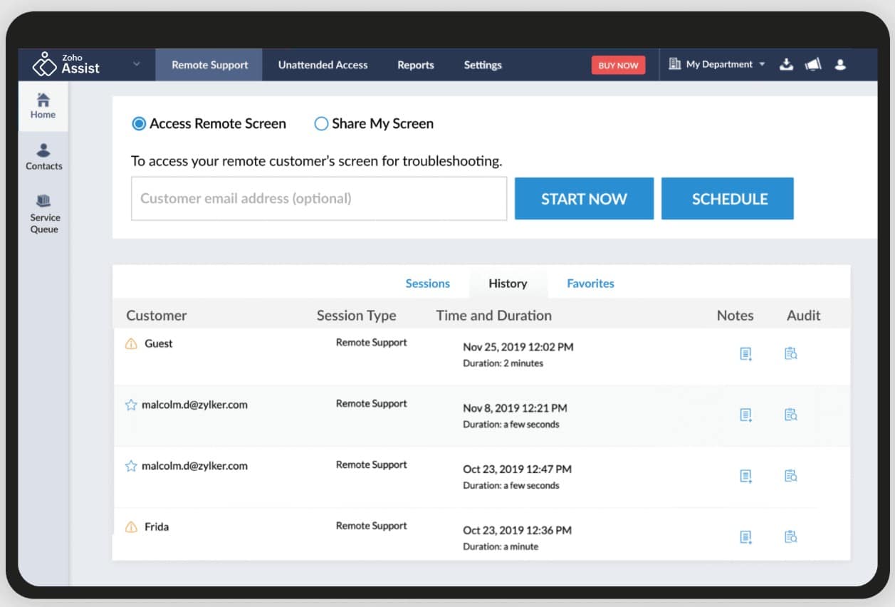 Zoho Assist Remote Support