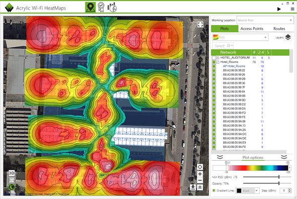 Acrylic Wi-Fi Heatmaps