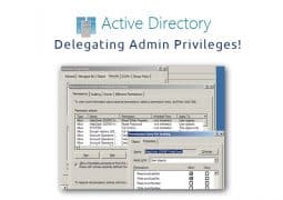 delegating admin privileges aduc