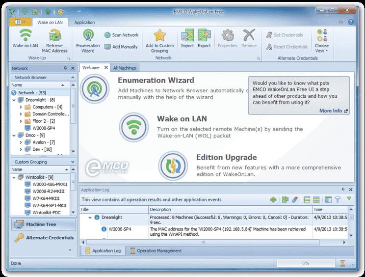 EMCO WakeOnLan Tool