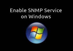 enable snmp windows 7 and server