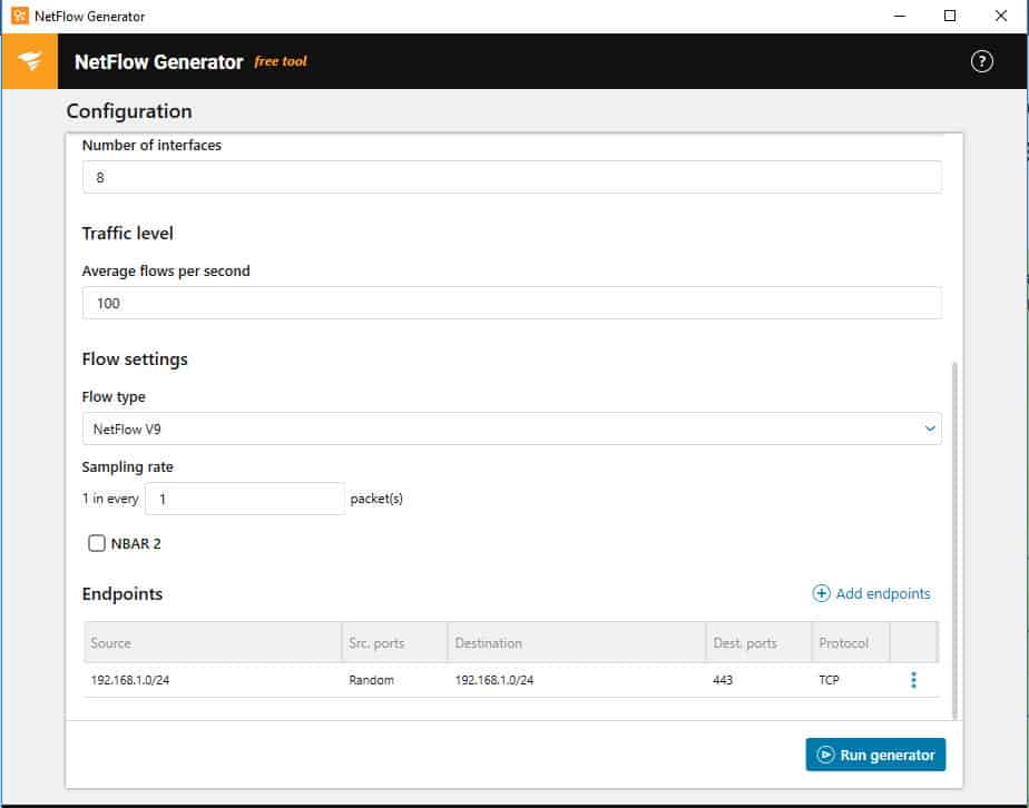 flow tool bundle config screen 2