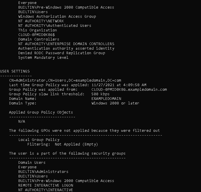 gpresult summary page2