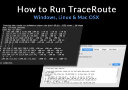 how to run traceroute