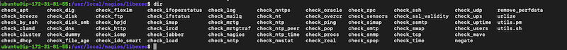 list of Nagios plugins
