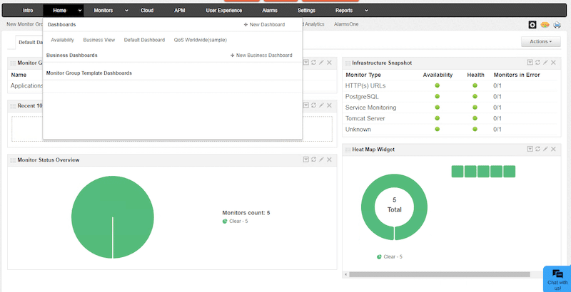 Opening Applications Manager Dashboard