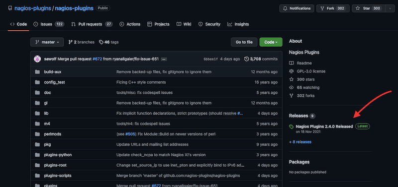 Downloading the Nagios Core Plugins