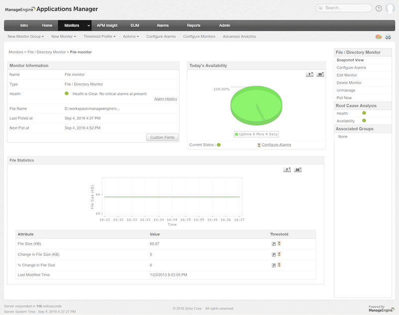 Starting with ManageEngine Application Manager