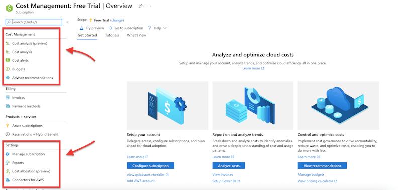 How to use Azure Cost Management