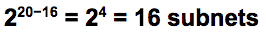 Class B subnet