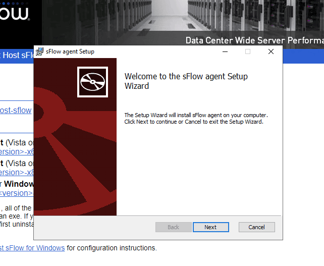 How to install Host sFlow on Windows