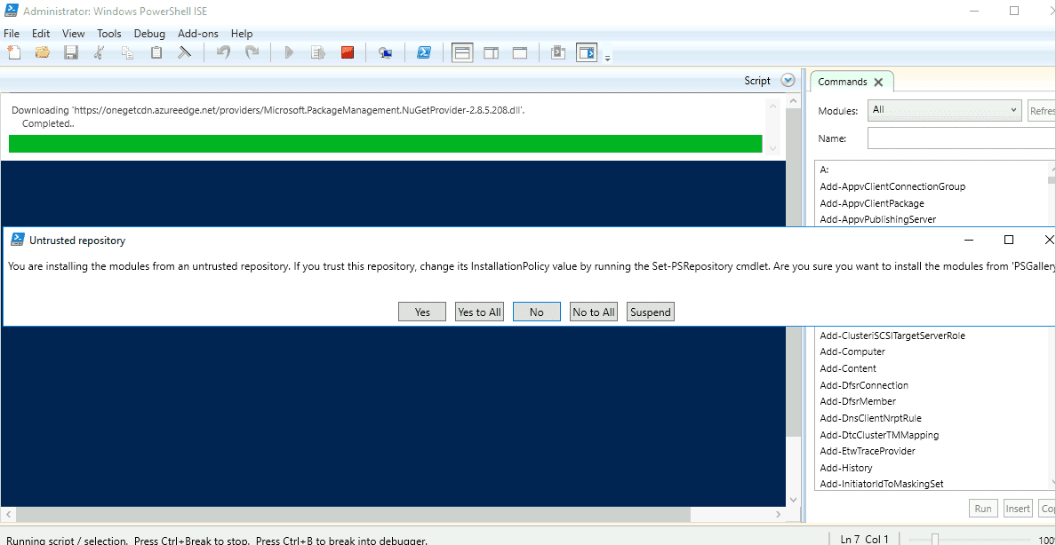 install from untrusted registry