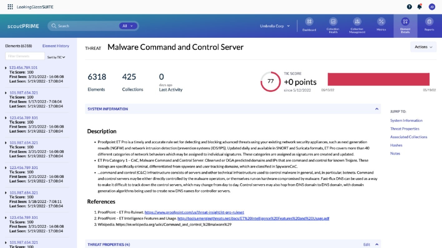 looking glass suite malware