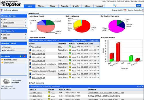 manageEngine opstar software