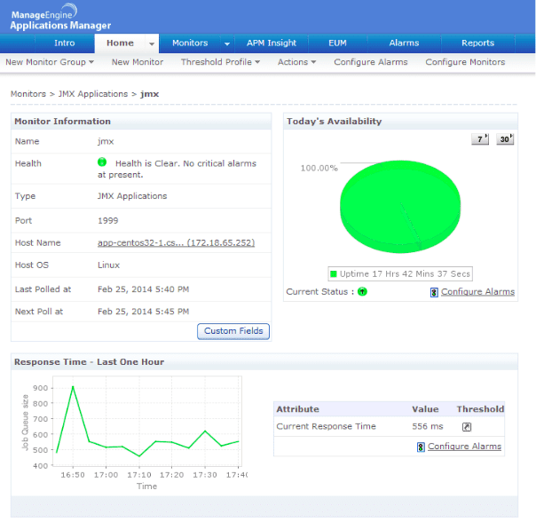 manageengine jmx monitoring