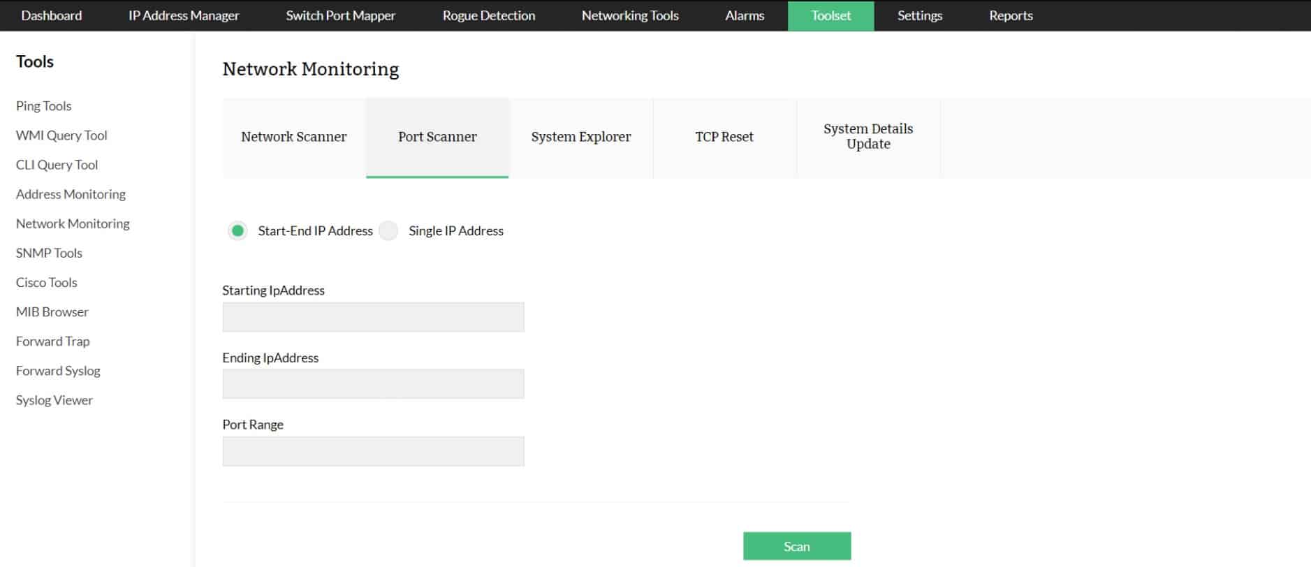 manageengine oputils port scanner