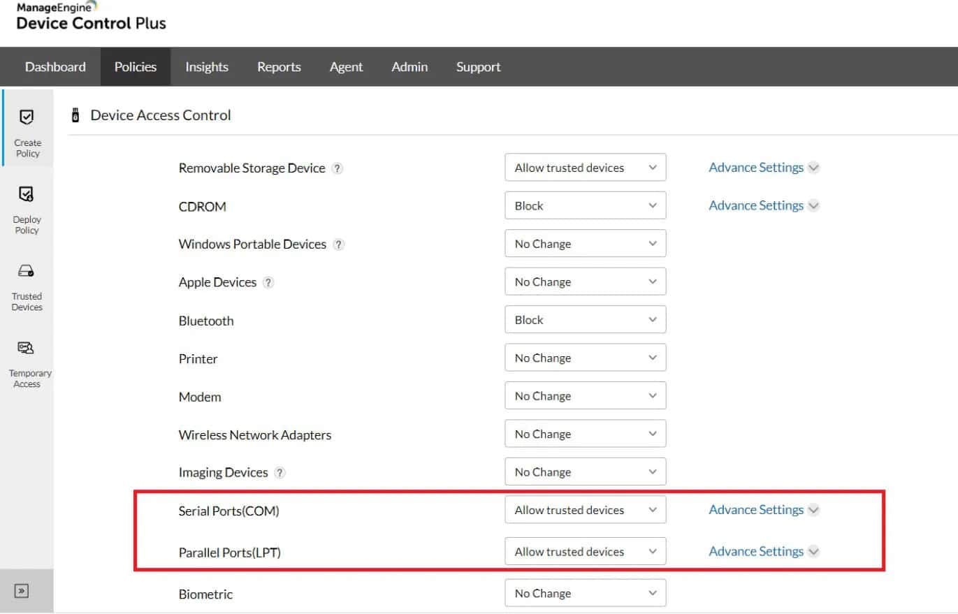 ManageEngine Device Control Plus