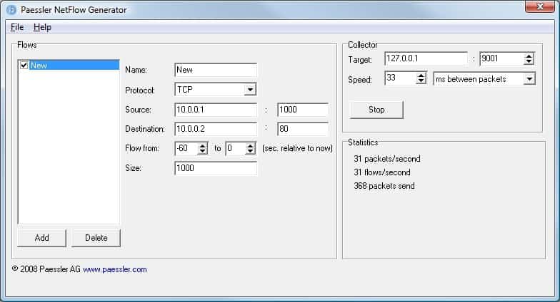 paessler netflow generator