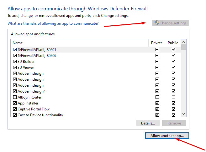 Windows Firewall and configuration of the rules and exceptions to allow TFTP
