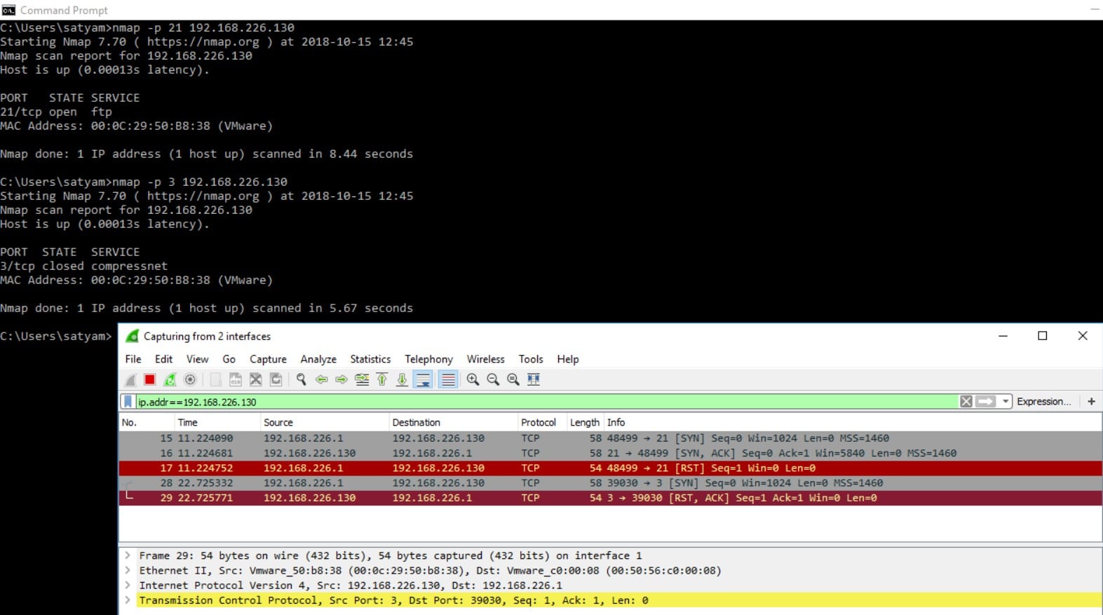 pentest-tools TCP Port Scanner with Nmap