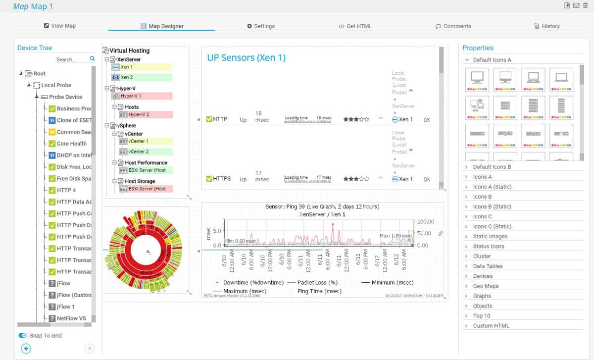 secondary dashboard prtg