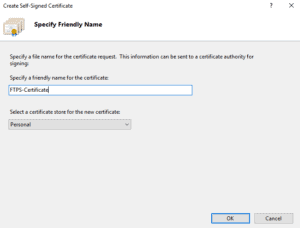 Installing a secure FTP server on Windows using IIS