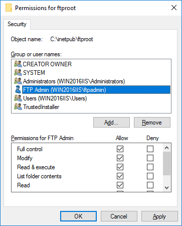 how to create ftp user in iis server