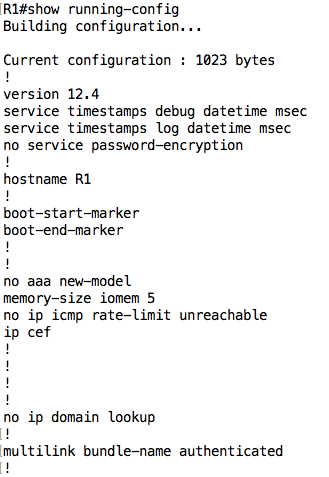 show-running-config