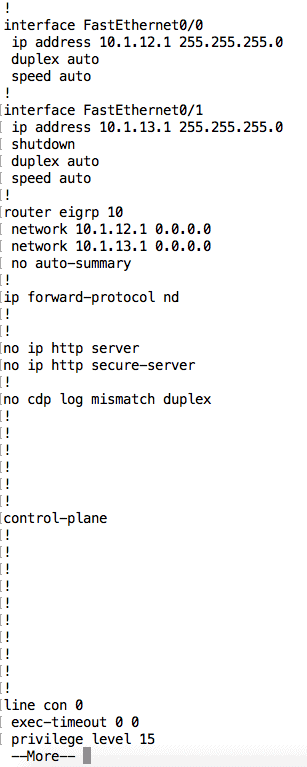 show-running-config